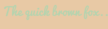 Image with Font Color B3D4AF and Background Color E8C9A5